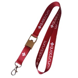 Lanyard con destapador con logo para Merchandising y Regalos Empresariales