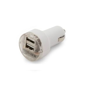 USB car charger con logo para Merchandising y Regalos Empresariales